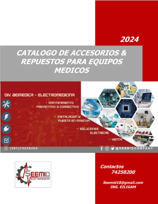 Portada del catálogo de accesorios y repuestos
