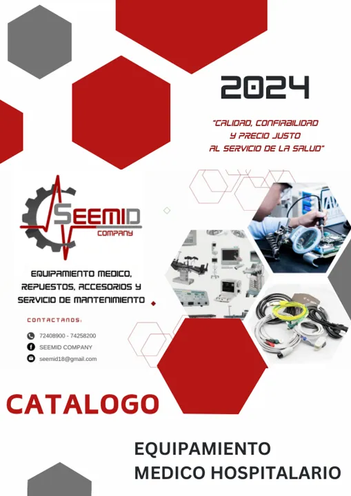 Portada del catálogo de equipamiento médico